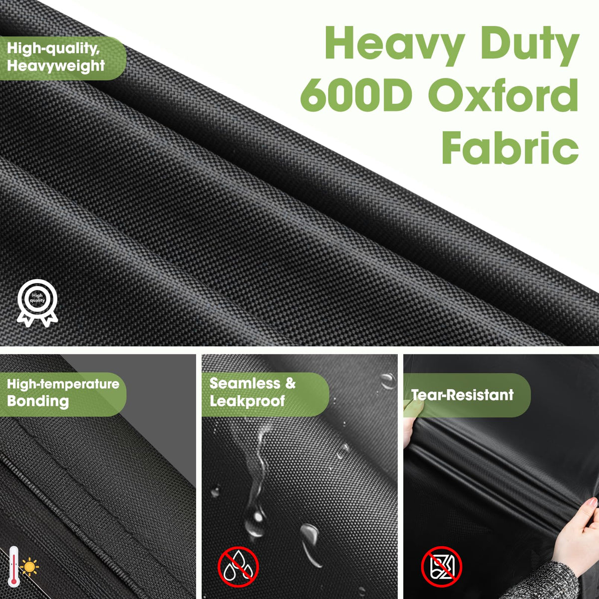 Xoxocos adjustable wind straps keep the cover secure in windy weather.