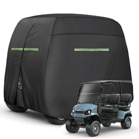 Xoxocos four-passenger cover with FRONT label eases proper orientation.