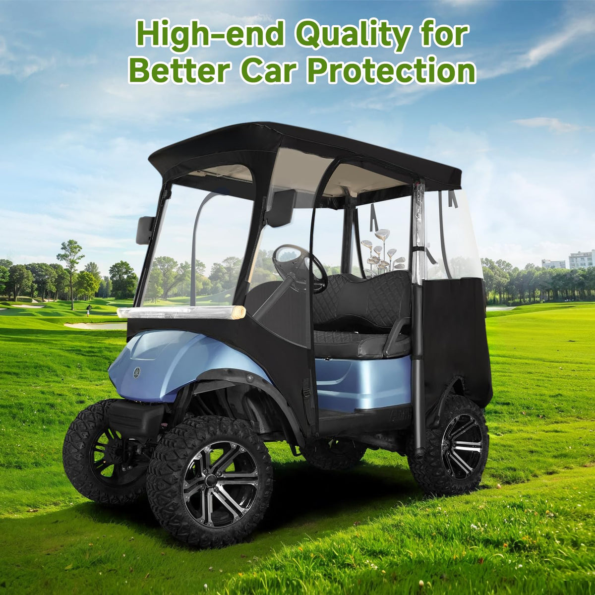 Xoxocos all-weather protection keeps your golf cart ready year round