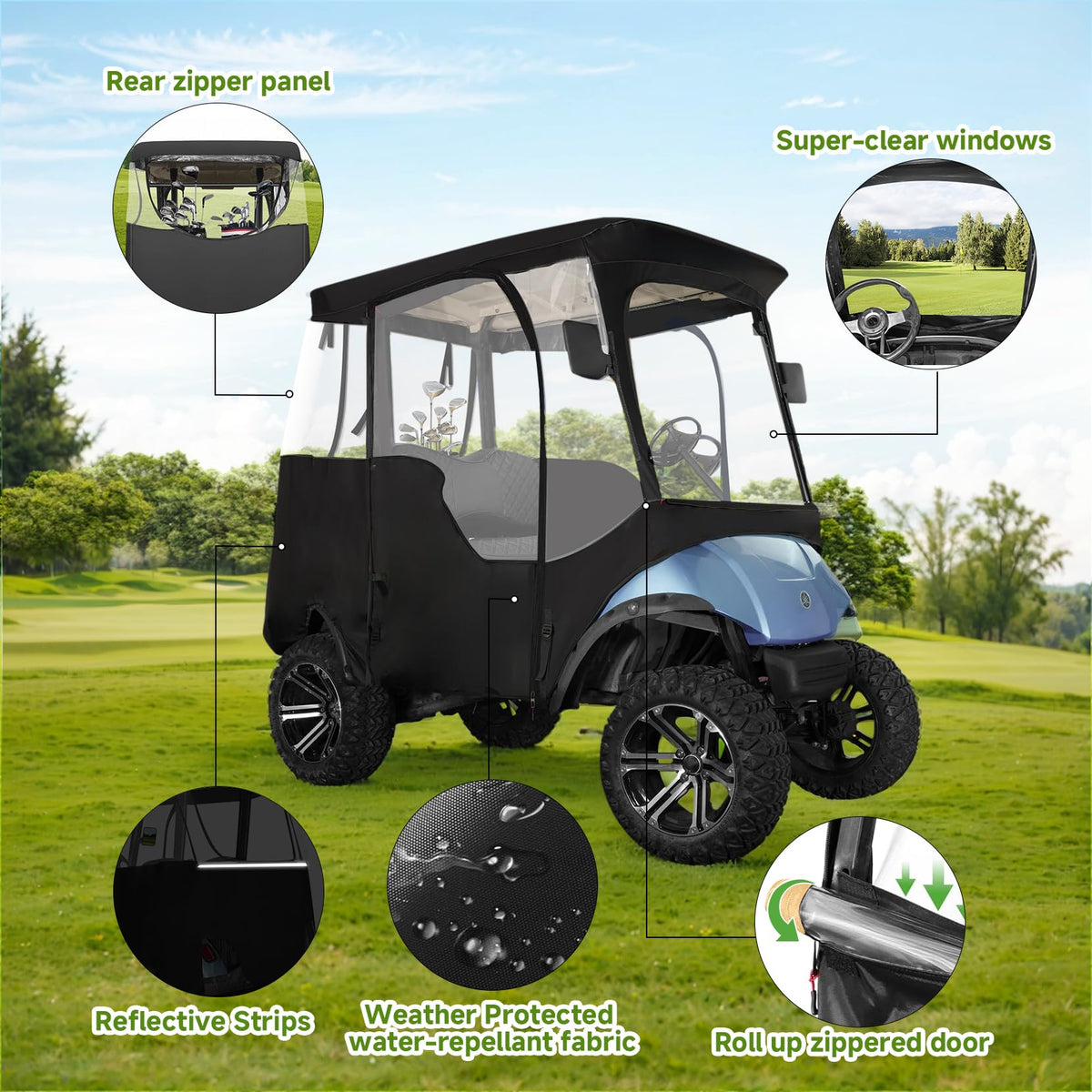 Xoxocos detachable windshield enables easy ventilation and quick setup