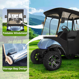Xoxocos four-sided clear windows provide 360-degree visibility