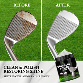 XQ XIAO QIAO rust remover on aluminum and steel golf clubs.
