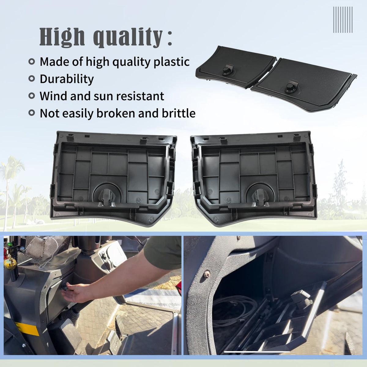 XQK installation scene showing easy glove box door upgrade