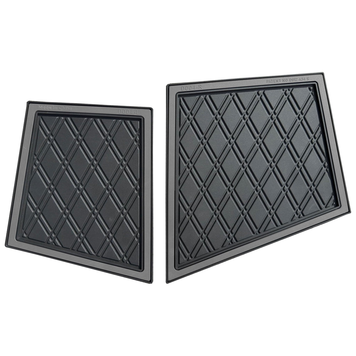 Xtreme Golf Cart Mats diamond-texture dash surface helps prevent sliding during bumpy rides