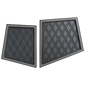 Xtreme Golf Cart Mats diamond-texture dash surface helps prevent sliding during bumpy rides