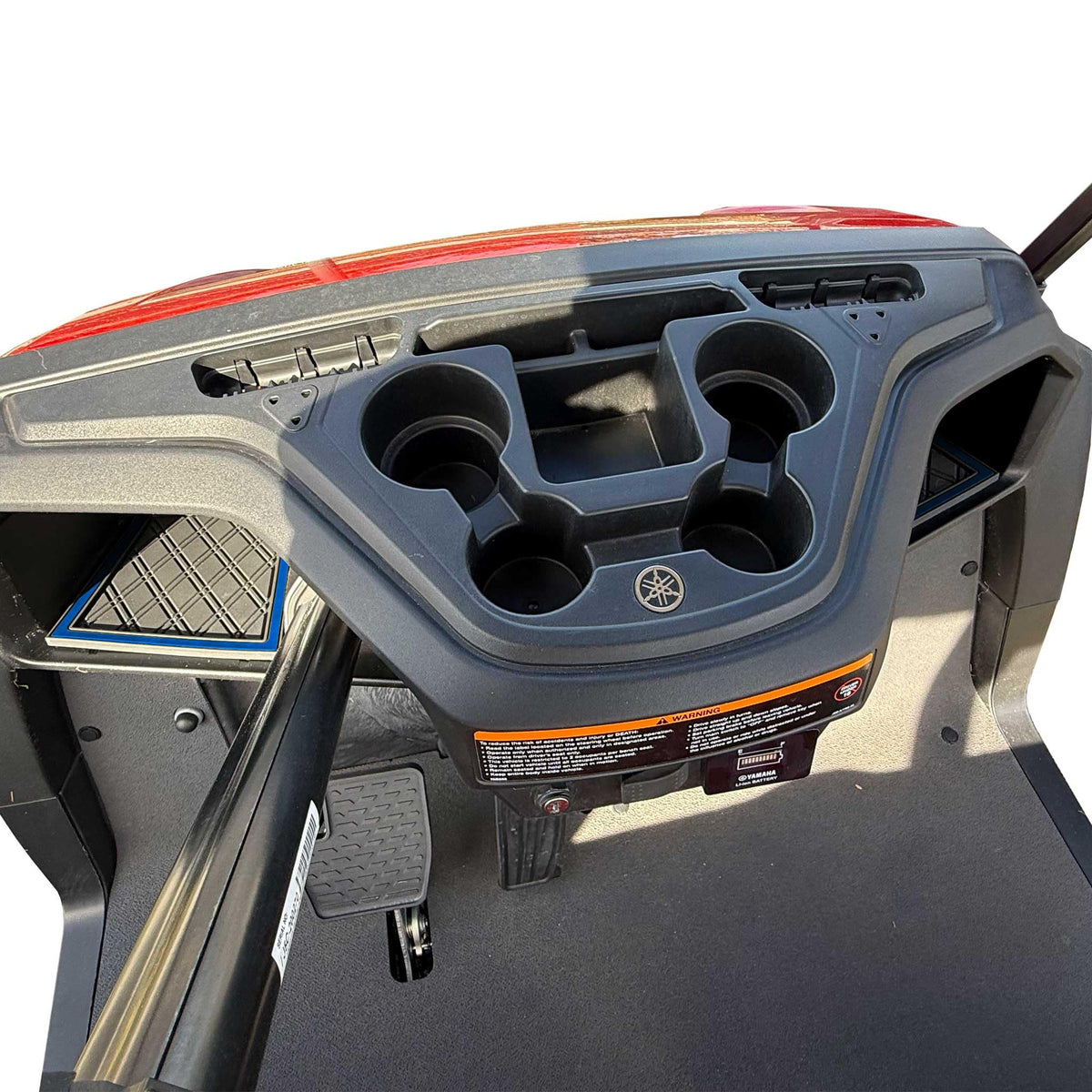 Xtreme Golf Cart Mats non-slip design keeps essentials secure during rides.