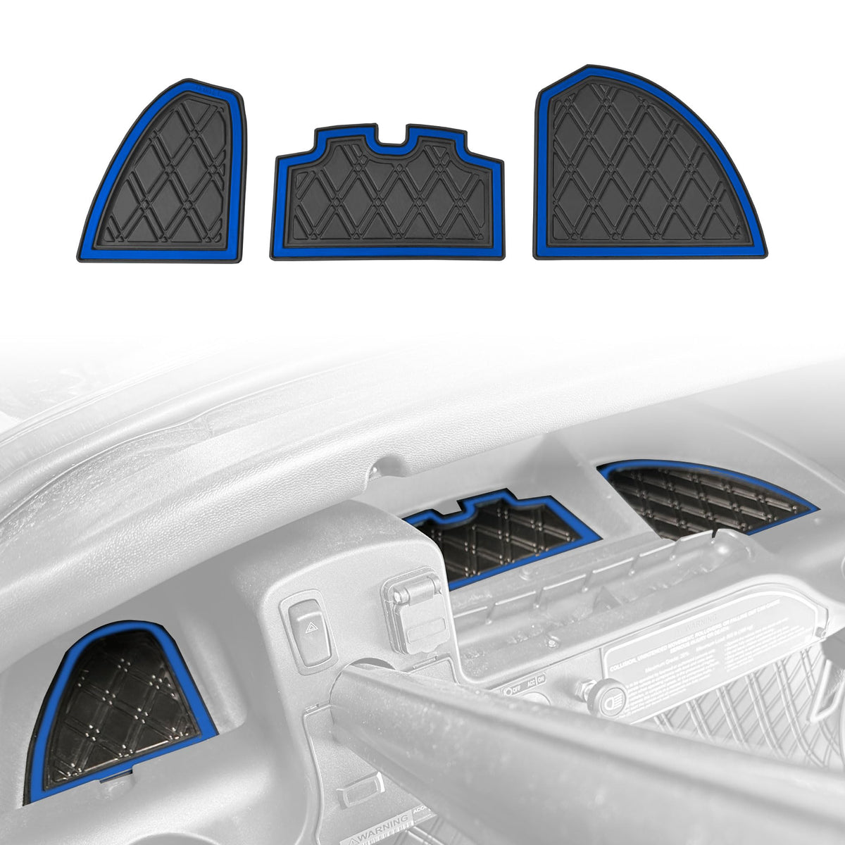 Xtreme MATS dash mat with red trim adds bold style while protecting the dash surface