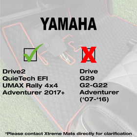Xtreme Golf Cart Mats Drive2 QuieTech EFI dash liner provides secure, non-slip surface for items