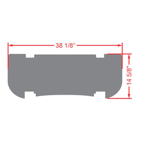Xtreme Mats all-black rear mat for a cohesive look