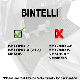 Xtreme Mats Nexus front floor mat for two- and four-seater carts, protects OEM flooring.