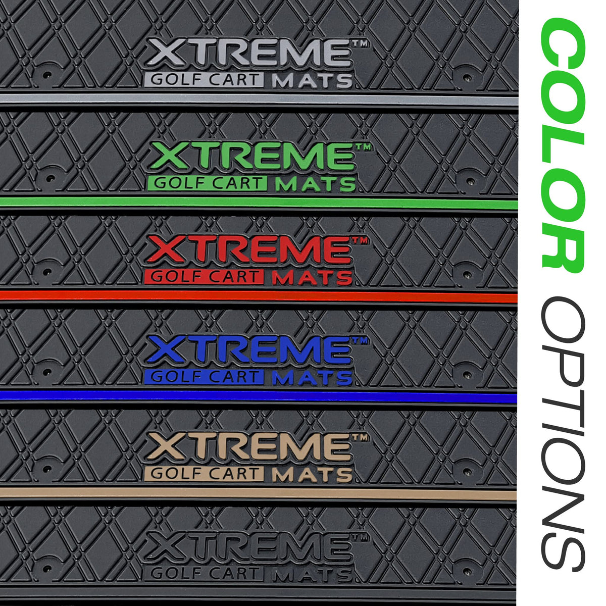 Interior view shows easy, secure installation with Xtreme Mats.