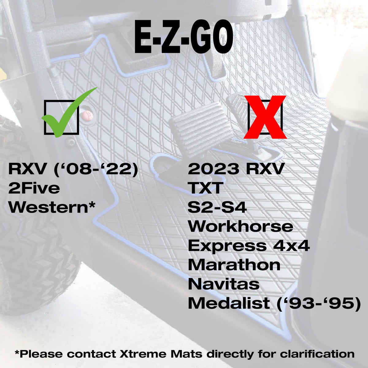 Xtreme Mats RXV diamond-pattern channels trap sand and moisture for quick cleanup.