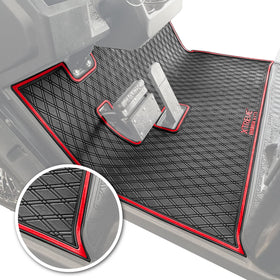 Xtreme Mats EZGO S2/S4 floor mat with hexagon coverage protects interior surfaces.