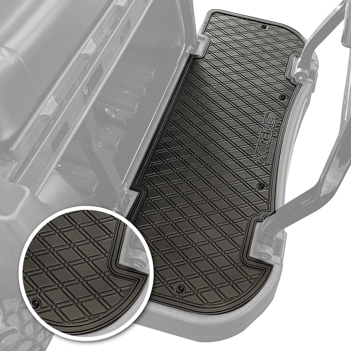 Xtreme Mats fold-down rear seat mat keeps the area clean