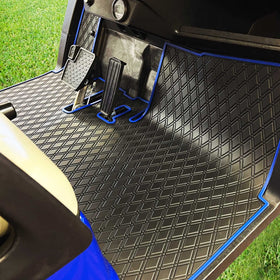 XTreme Mats golf cart floor mat with diamond pattern protects OEM flooring from debris.
