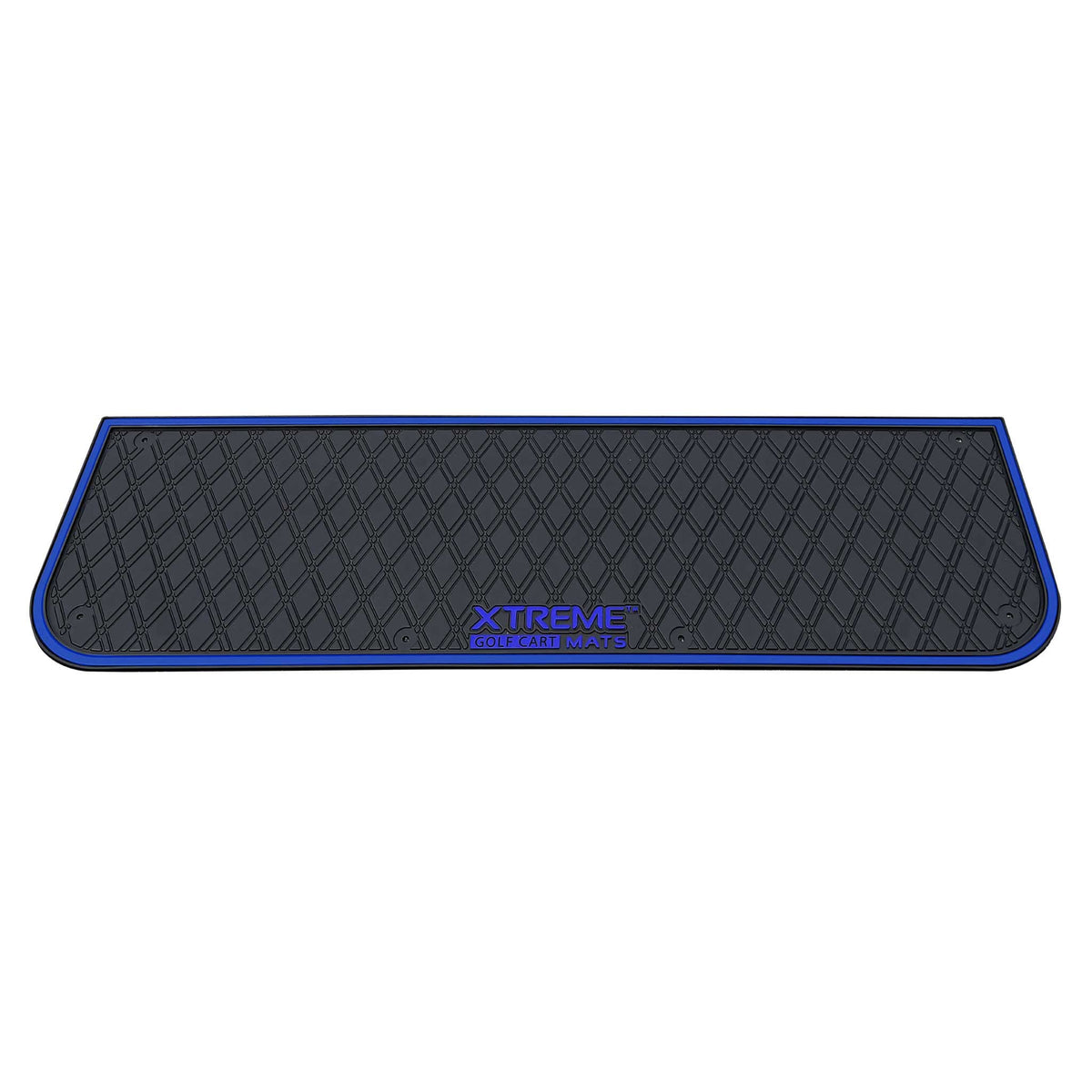 Xtreme Mats seat-kit mat in blue trim cushions riders and keeps debris off the floor.