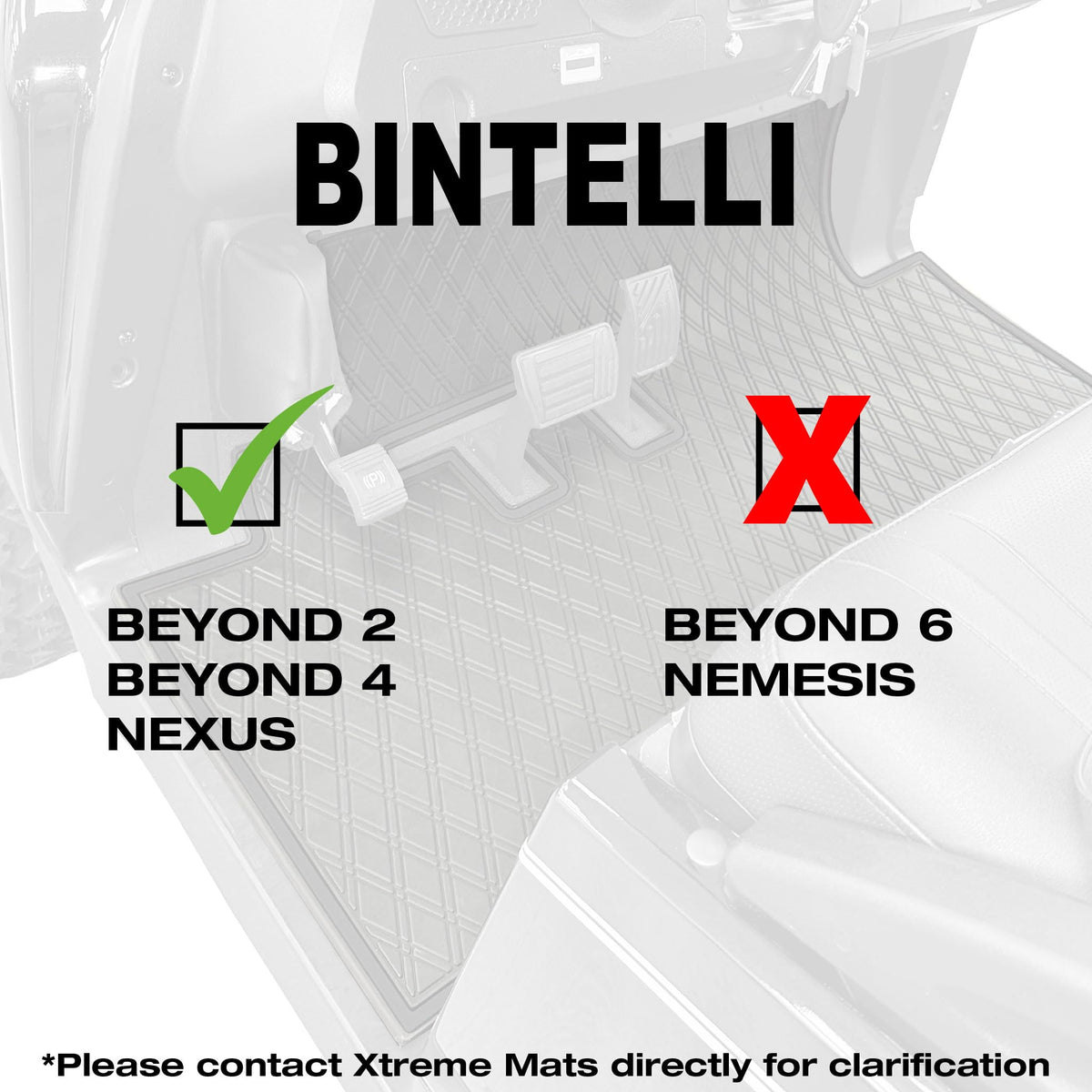 Xtreme Mats Nexus front floor liner with grey trim enhances grip.