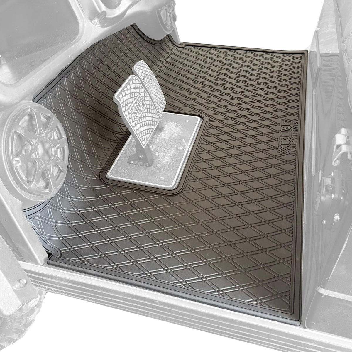 Xtreme Mats non-slip design prevents shifting on wet surfaces for safer rides.