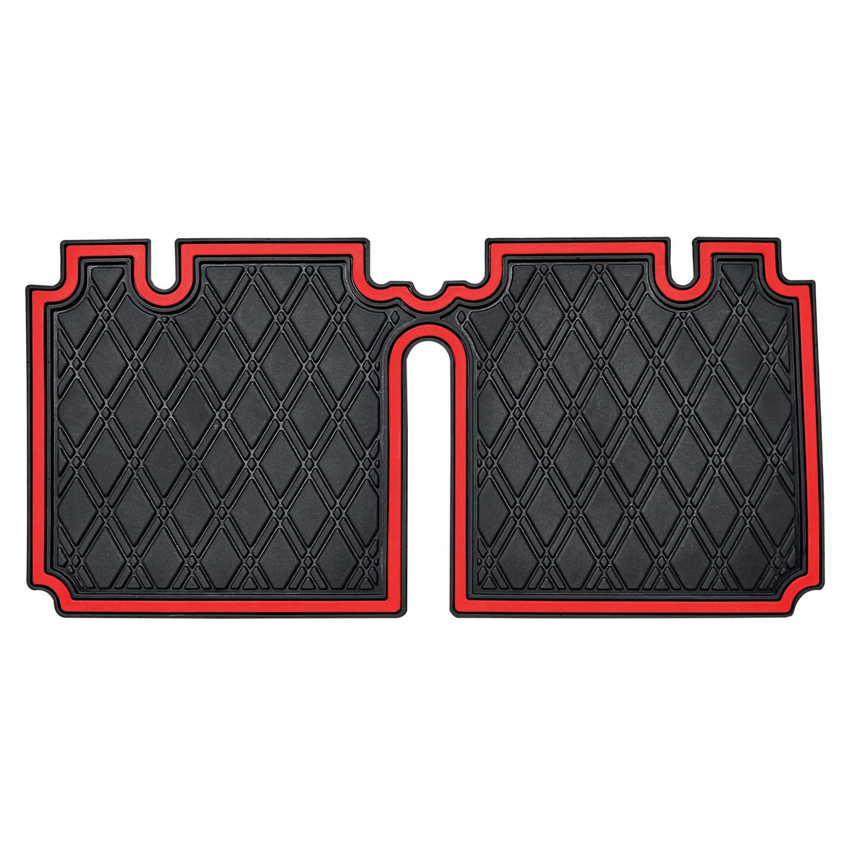 Close-up of Xtreme MATS rubber liner showing 8 mm thickness for durability