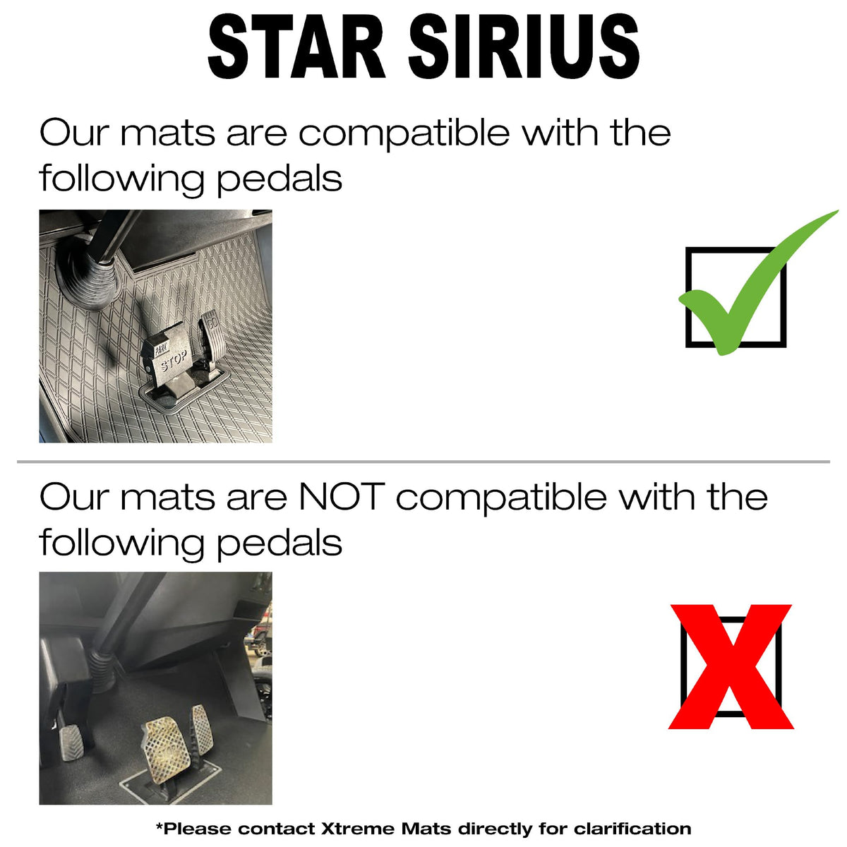 Xtreme Mats StarEV Sirius easy installation overlay mat enhances ride aesthetics and protection