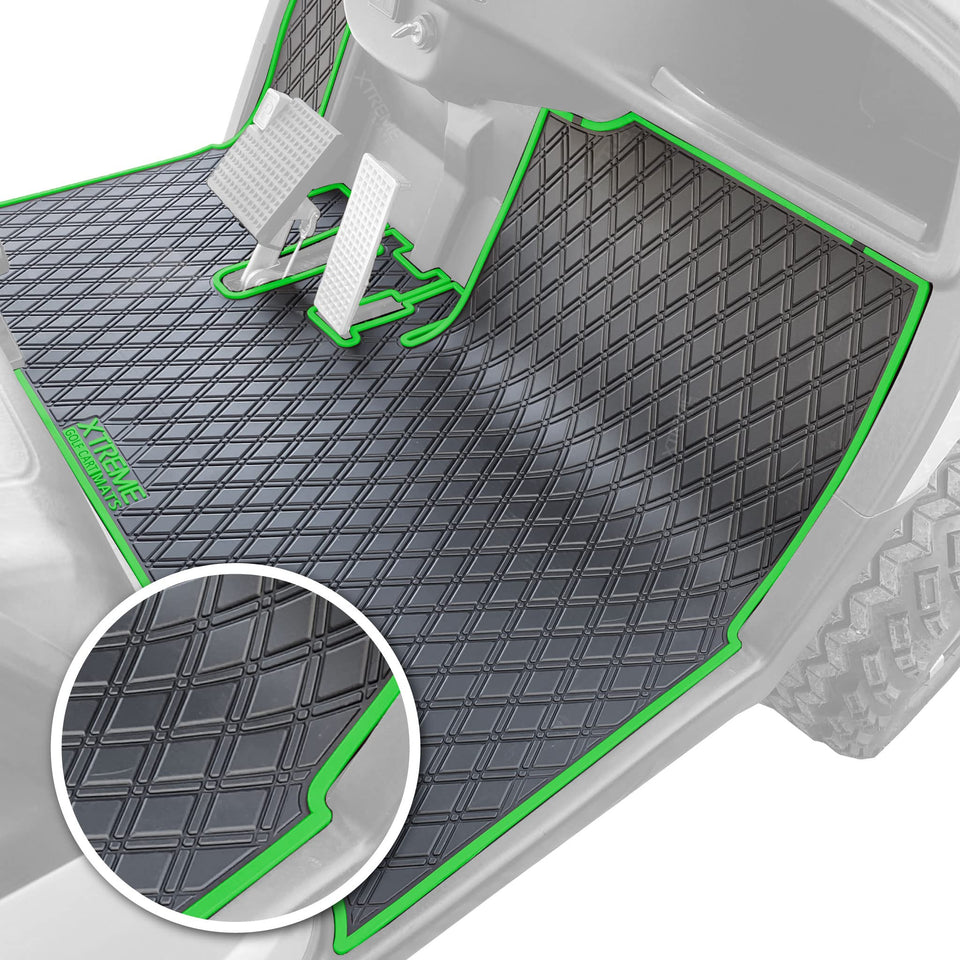 Xtreme Mats Yamaha Adventurer full-coverage mat protects OEM flooring.