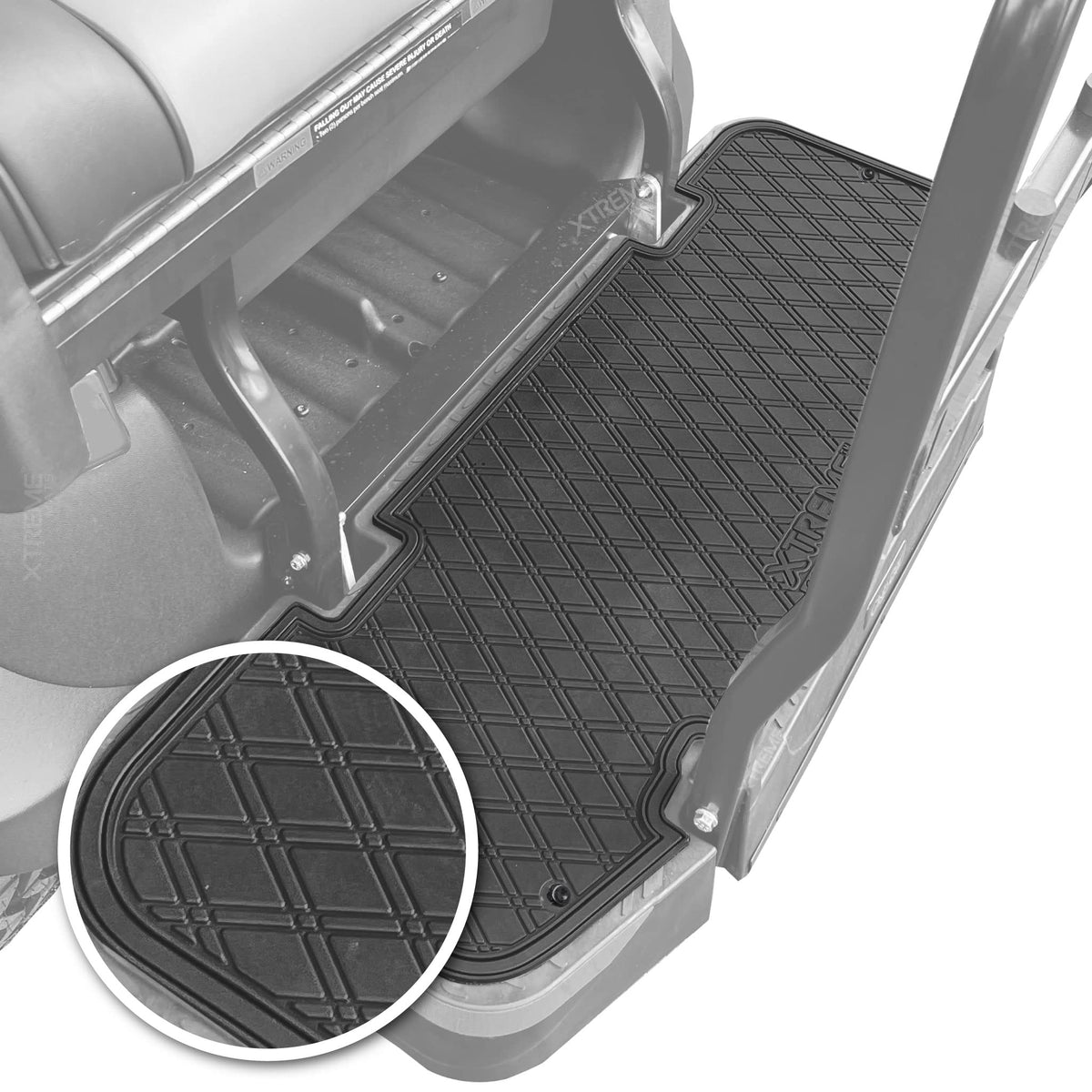 Xtreme Mats DoubleTake rear-seat kit fit demonstrates OEM-like coverage during installation