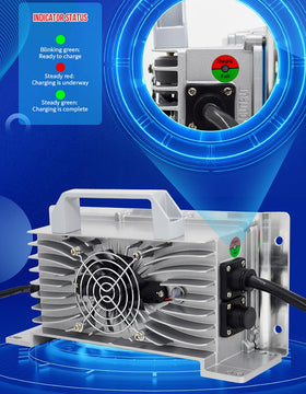 Xtuboz 43.8V charger cooling system with aluminum shell keeps temps down