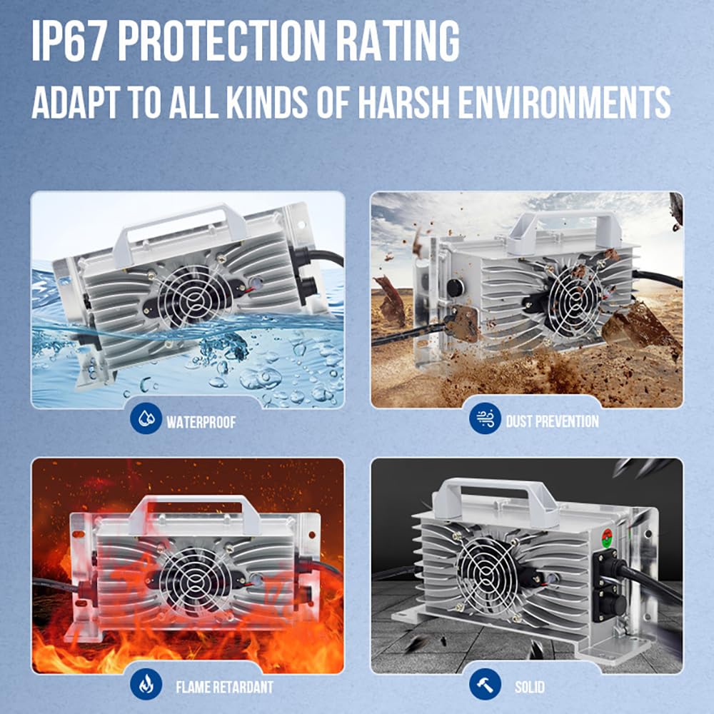 Xtuboz aluminium shell charger provides durable cooling for LiFePO4 packs.