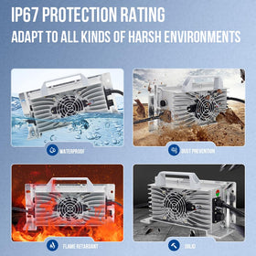 Xtuboz aluminium shell charger provides durable cooling for LiFePO4 packs.