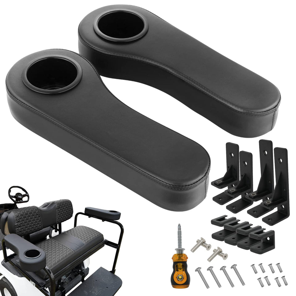 Xuanyudg0769 golf cart armrest cup holder attached to EZGO TXT for convenient beverages