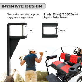 Xuanyudg0769 armrest with cup holder for Yamaha rear-seat kit on cart