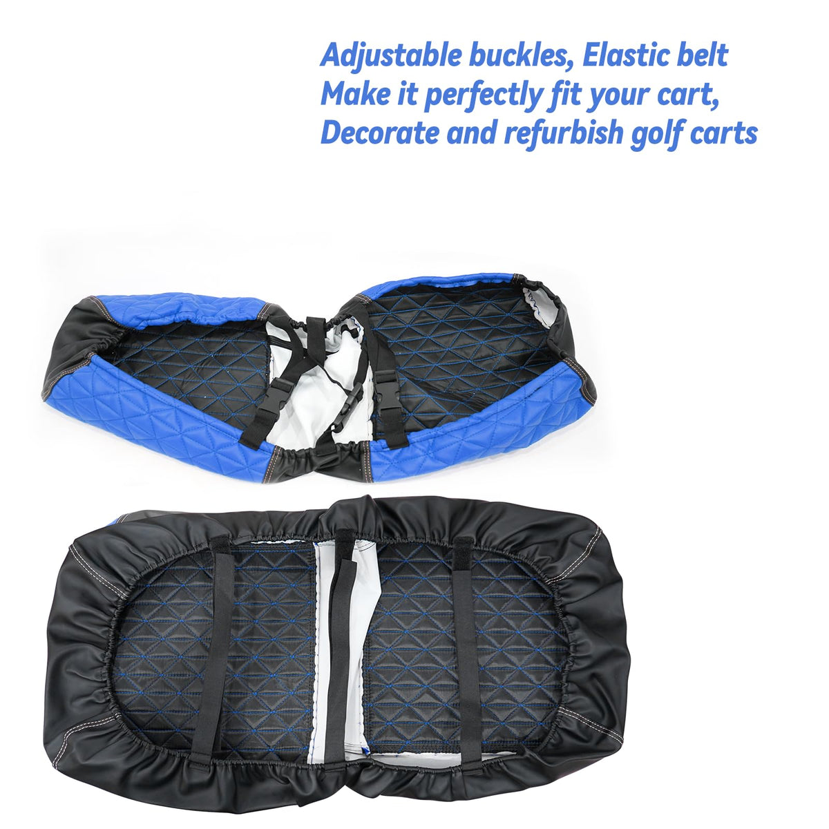 XUANYUDG0769 blue finish updates EZGO and Yamaha carts with a clean look