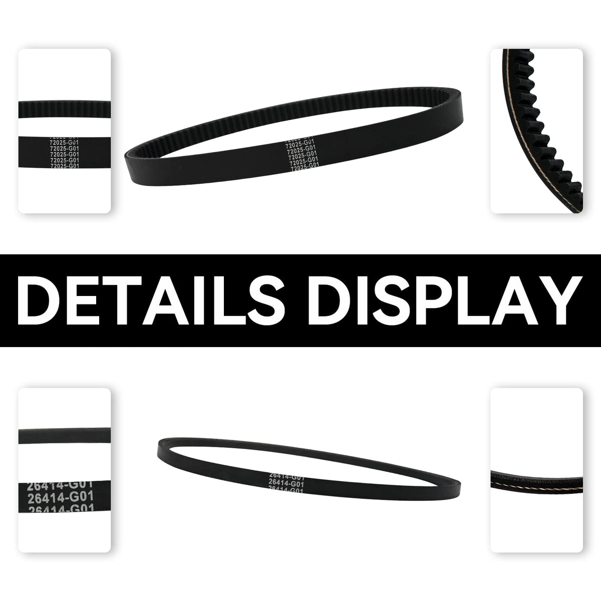 XUANYUDG0769 EZGO drive belt for 42-inch OD fitment improves drive performance