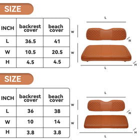 XUANYUDG0769 vinyl leather material offers durable comfort for daily golf cart use