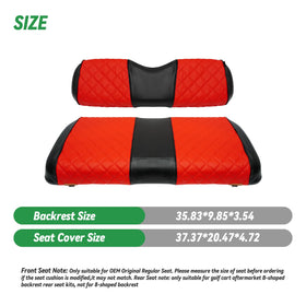 XUANYUDG0769 seat cover with foam filler enhances comfort on EZGO TXT