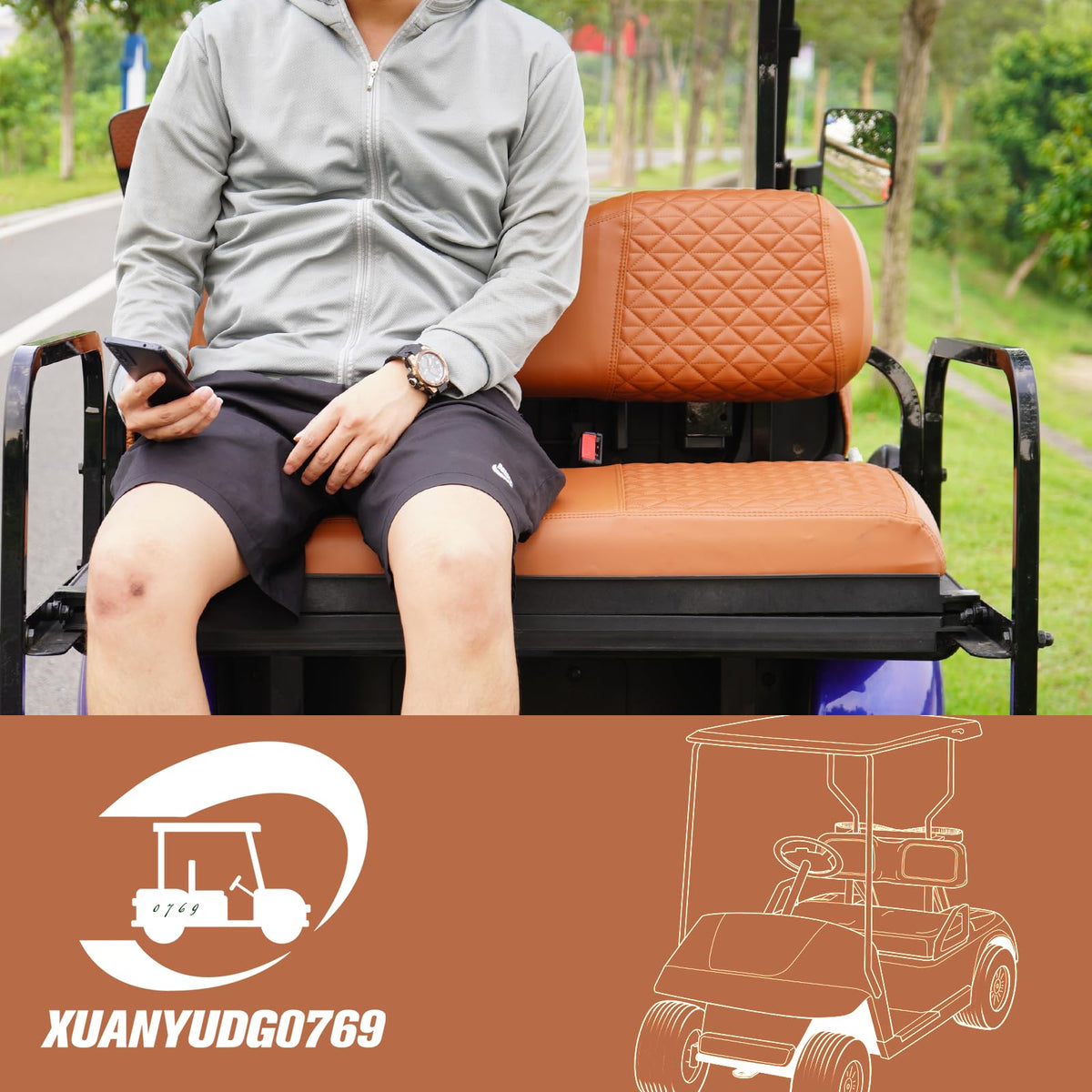 Xuanyudg0769 fits Club Car Precedent front and rear seats