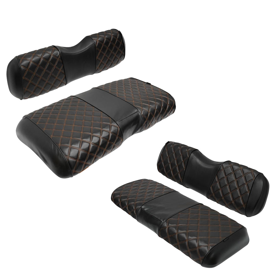 XUANYUDG0769 front seat cover on EZGO RXV for durable protection and easy cleaning.
