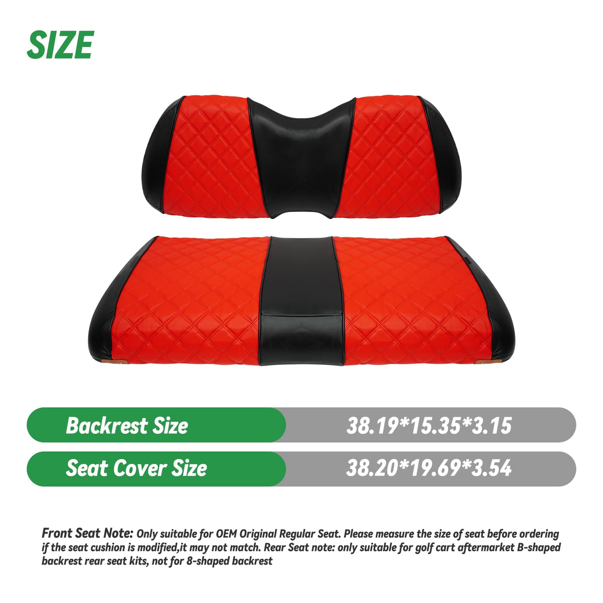 XUANYUDG0769 front seat cushion upgrade for Club Car Precedent.