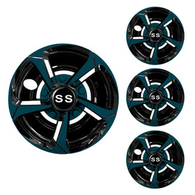 XUANYUDG0769 golf cart hubcaps 8-inch set enhances wheel style and protection
