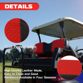 XUANYUDG0769 foam-padded rear seat cover in red for comfortable rides
