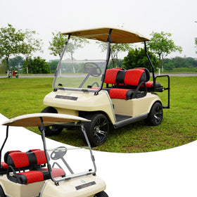 XUANYUDG0769 golf cart seat cover front view, durable vinyl, easy cleaning.