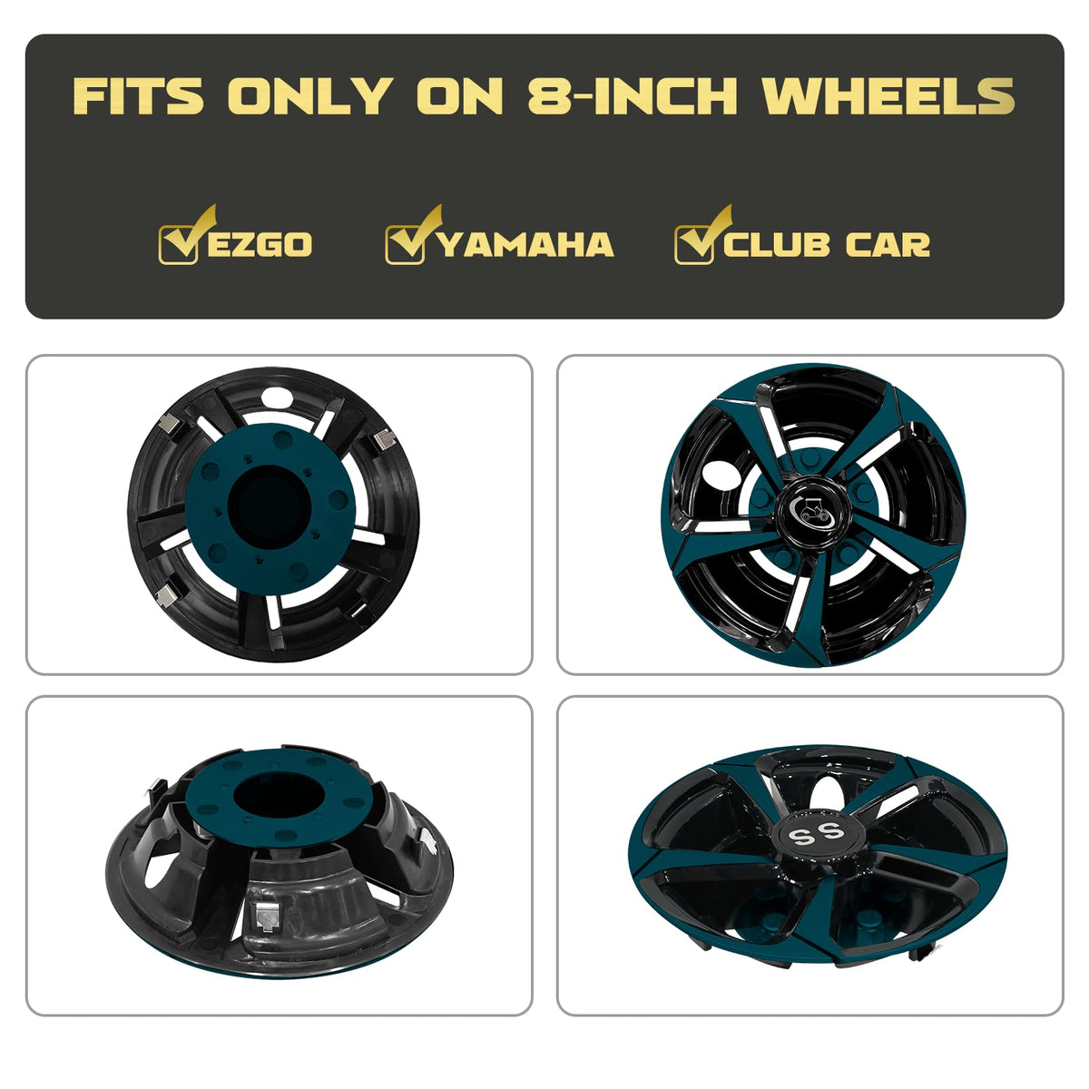 XUANYUDG0769 hubcaps side profile showing paddle buckle for snug fit