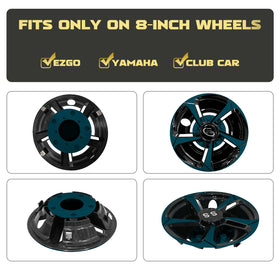 XUANYUDG0769 hubcaps side profile showing paddle buckle for snug fit