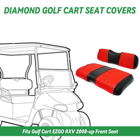 XUANYUDG0769 EZGO RXV seat cover installation strap system simplifies fitting.