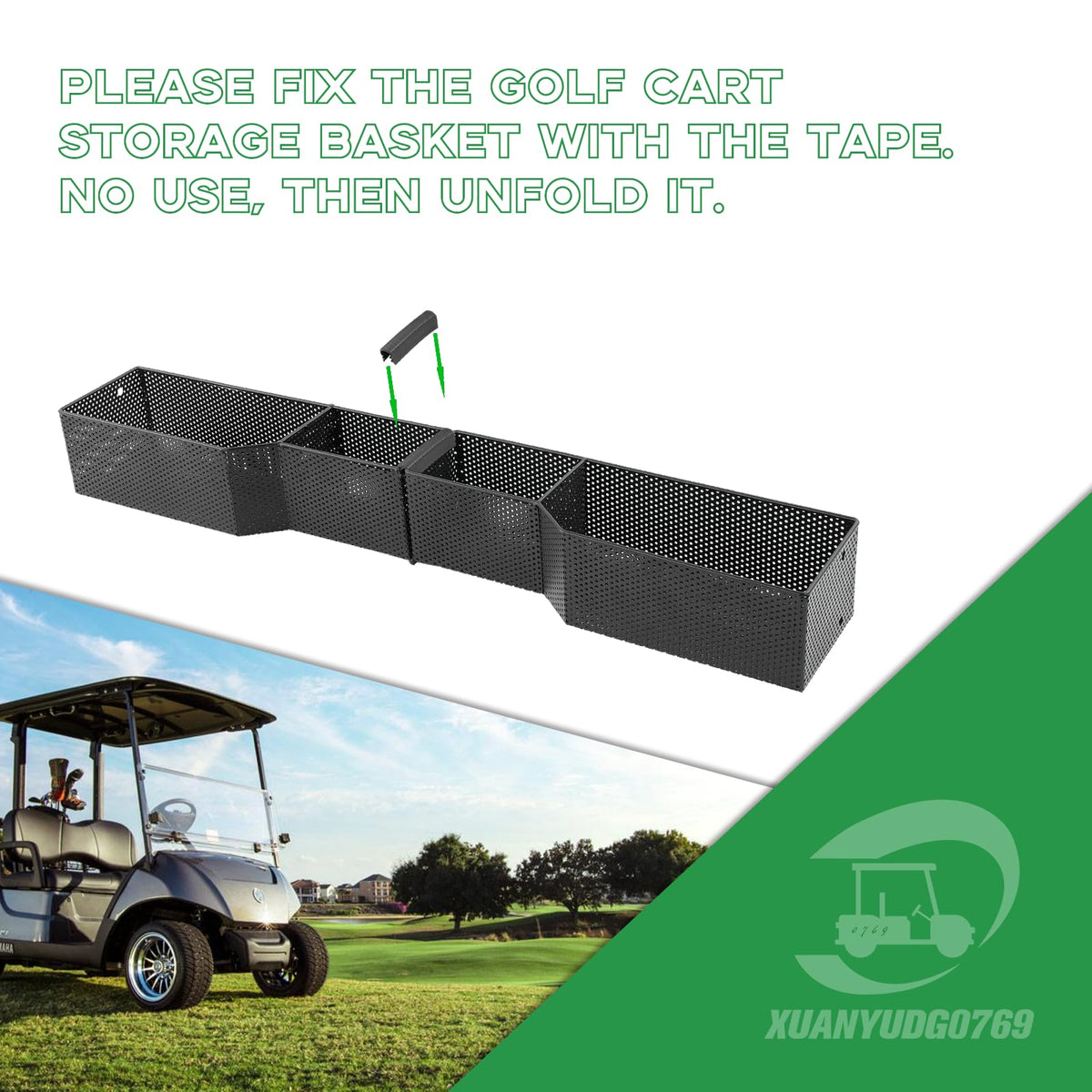 XUANYUDG0769 mesh storage tray extended for extra golf gear