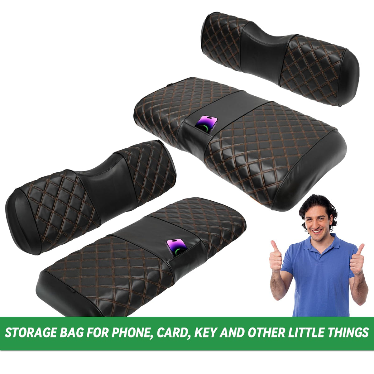 XUANYUDG0769 pocket storage seat cover keeps essentials handy.