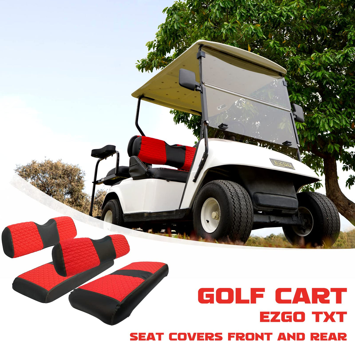 XUANYUDG0769 rear seat cover in B-shaped design adds color and coverage