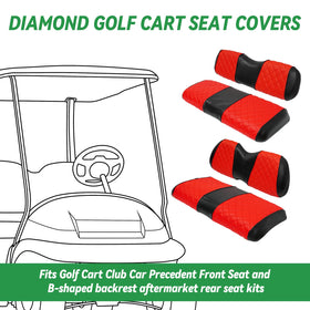 XUANYUDG0769 rear seat kit for Club Car Precedent adds durable coverage.
