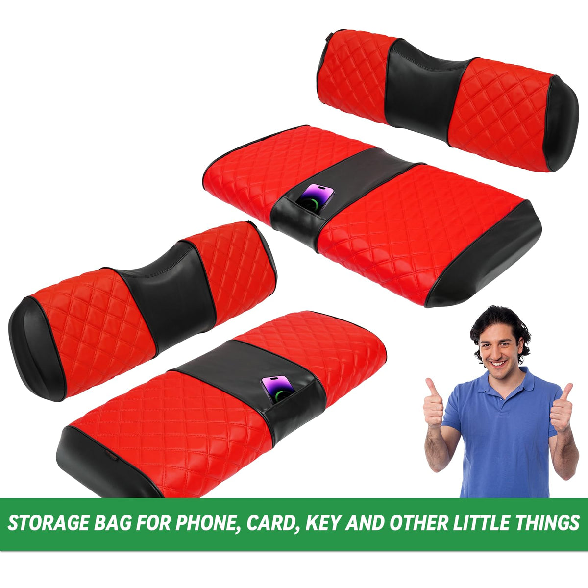XUANYUDG0769 small storage pockets for keys and cards.