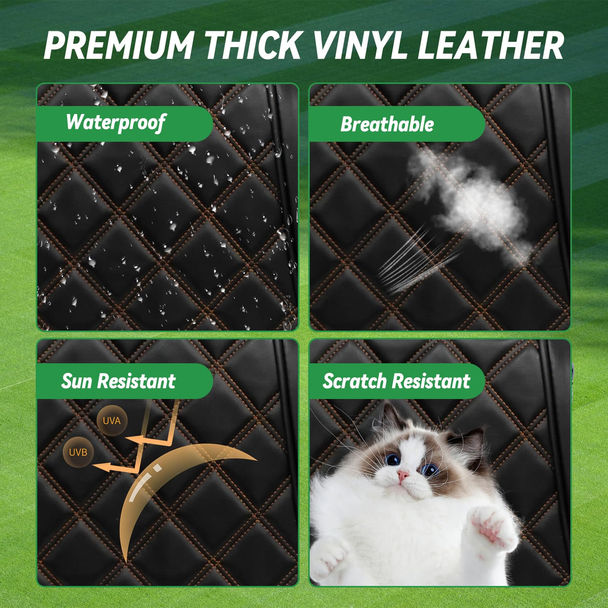 XUANYUDG0769 vinyl leather material offers durable, waterproof protection